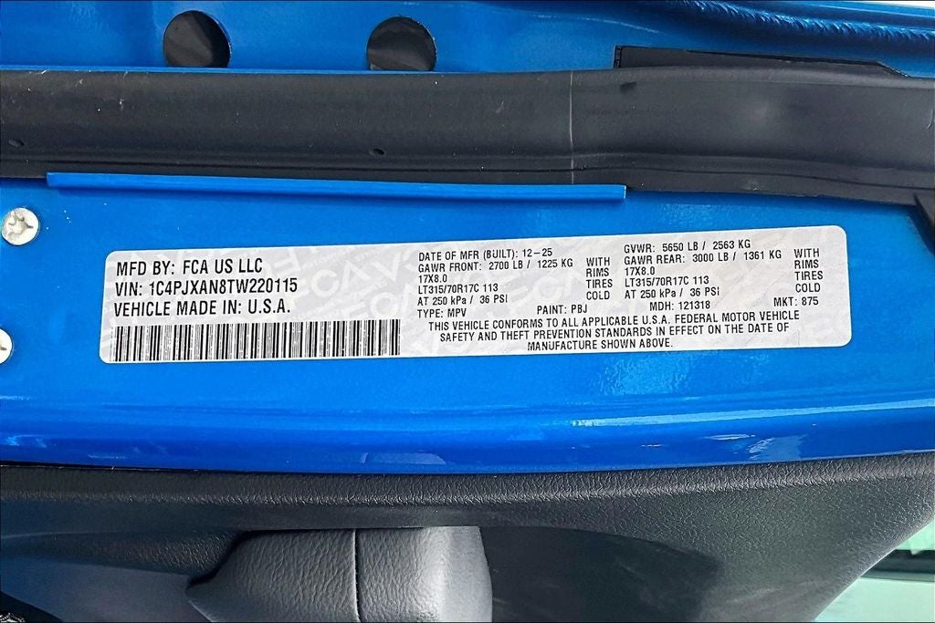 2026 Jeep Wrangler WRANGLER 2-DOOR WILLYS