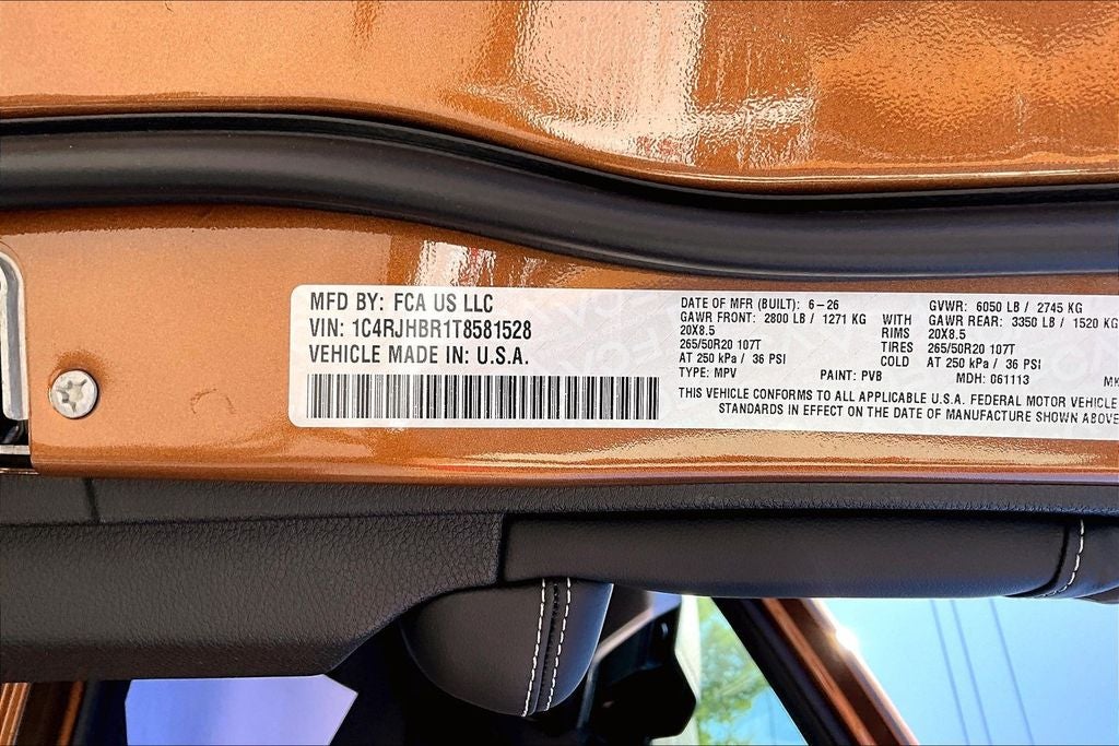 2026 Jeep Grand Cherokee GRAND CHEROKEE LIMITED RESERVE 4X4