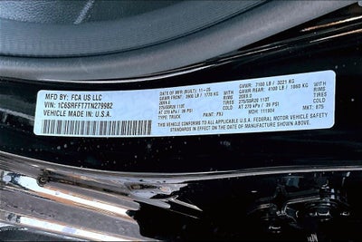 2026 RAM Ram 1500 RAM 1500 BIG HORN CREW CAB 4X4 5'7' BOX