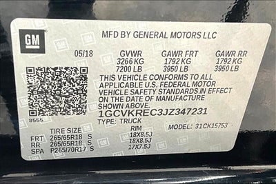 2018 Chevrolet Silverado 1500 2LT