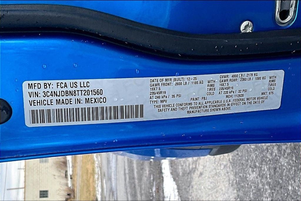 2026 Jeep Compass COMPASS LATITUDE ALTITUDE 4X4