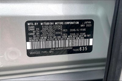 2023 Mitsubishi Outlander SE 2.5 S-AWC