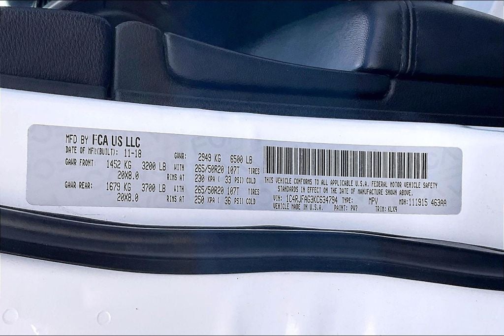 2019 Jeep Grand Cherokee Altitude