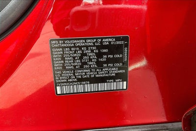 2022 Volkswagen Atlas 3.6L V6 SE w/Technology