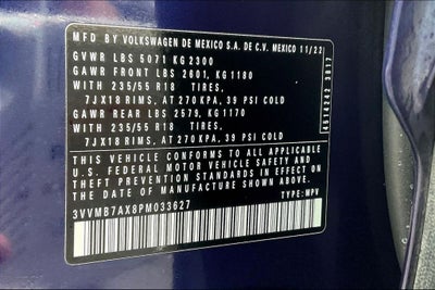 2023 Volkswagen Tiguan 2.0T SE