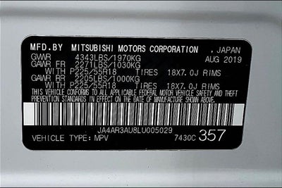 2020 Mitsubishi Outlander Sport 2.0 ES