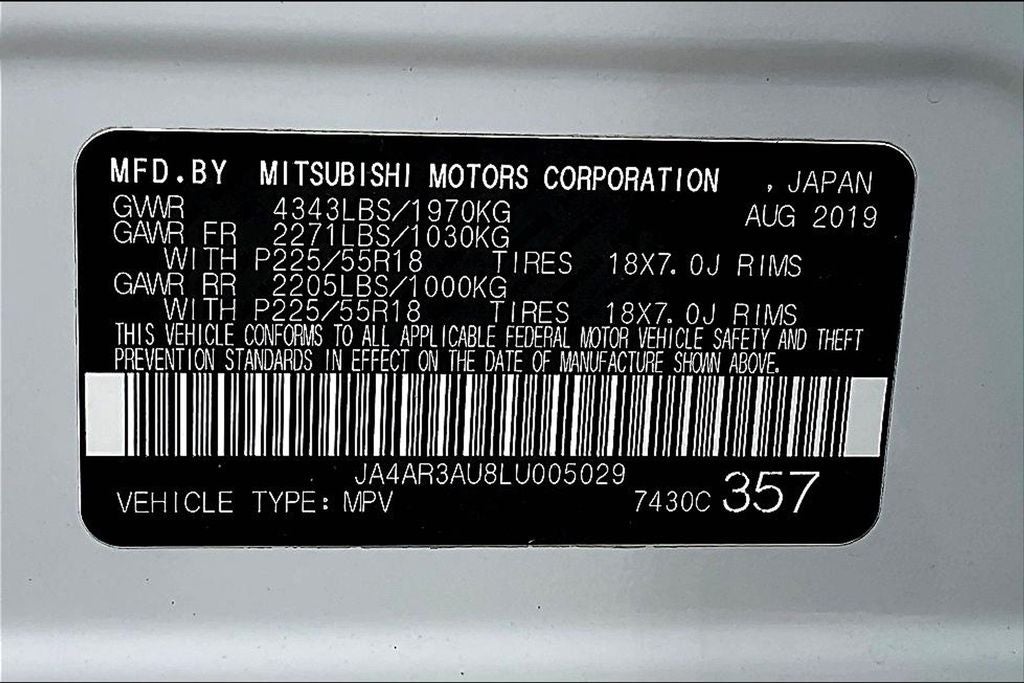 2020 Mitsubishi Outlander Sport 2.0 ES