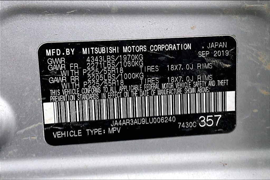 2020 Mitsubishi Outlander Sport 2.0 ES