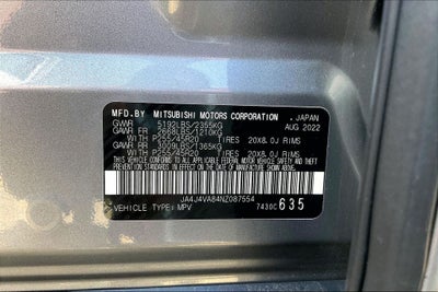 2022 Mitsubishi Outlander SEL