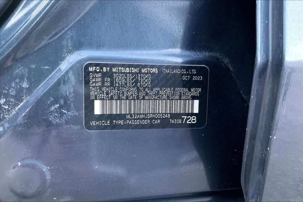 2024 Mitsubishi Mirage Black Edition