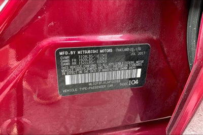 2018 Mitsubishi Mirage G4 ES